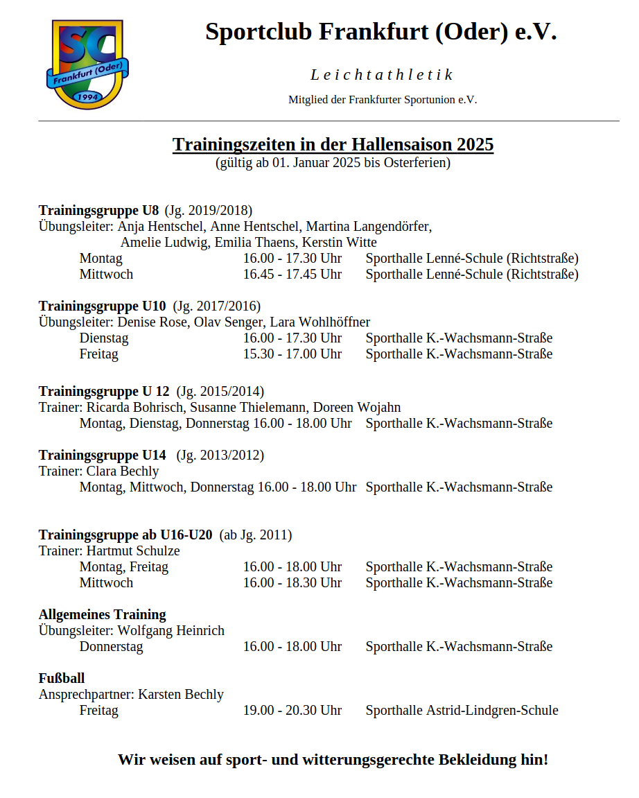 Trainingszeiten_2025