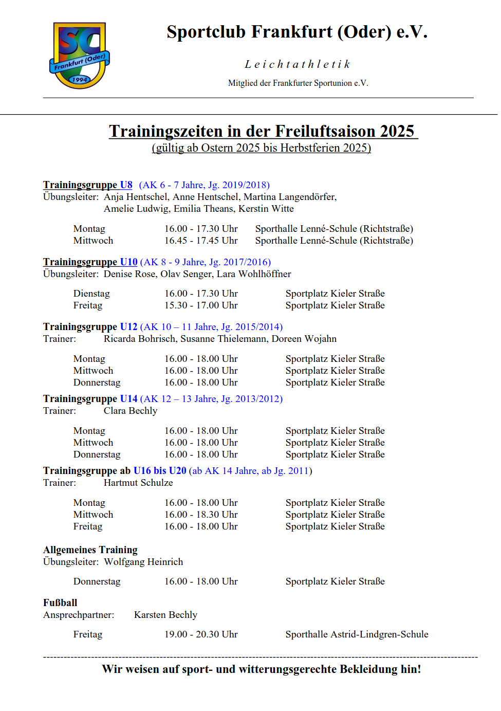 Trainingszeiten_2025