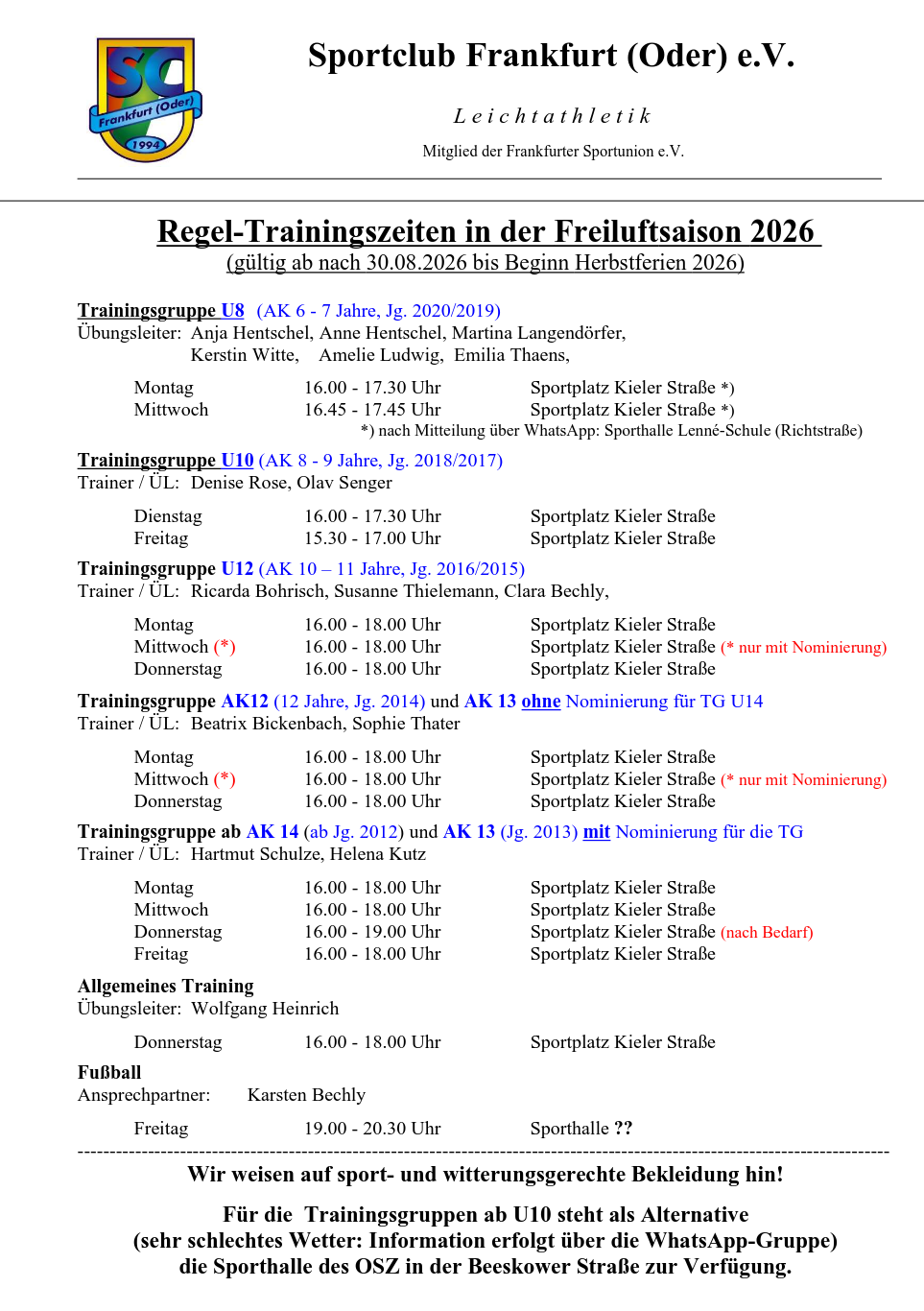 Trainingszeiten_2026